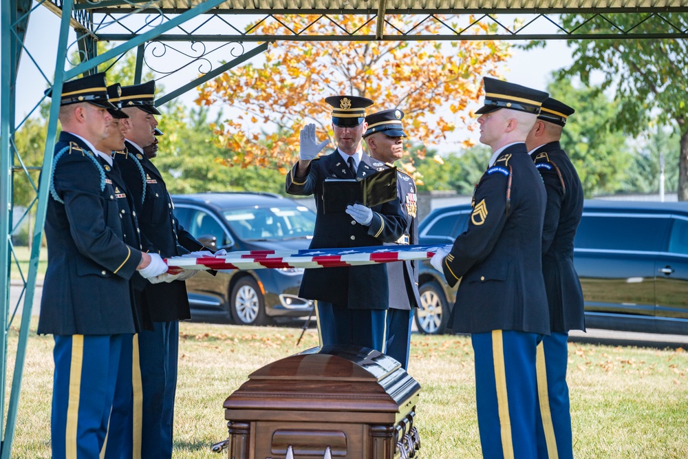 Military Funeral Honors with Funeral Escort Are Conducted For U.S. Army Private 1st Class John Taylor, Korean War Repatriation