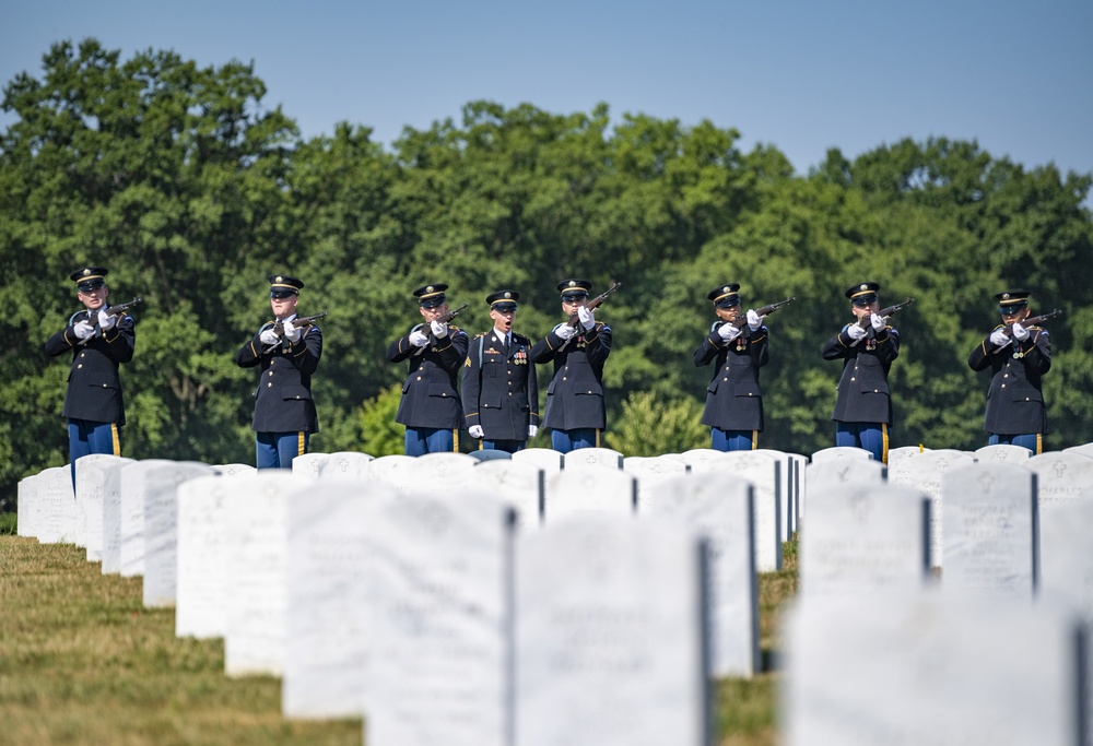 Military Funeral Honors with Funeral Escort Are Conducted For U.S. Army Private 1st Class John Taylor, Korean War Repatriation