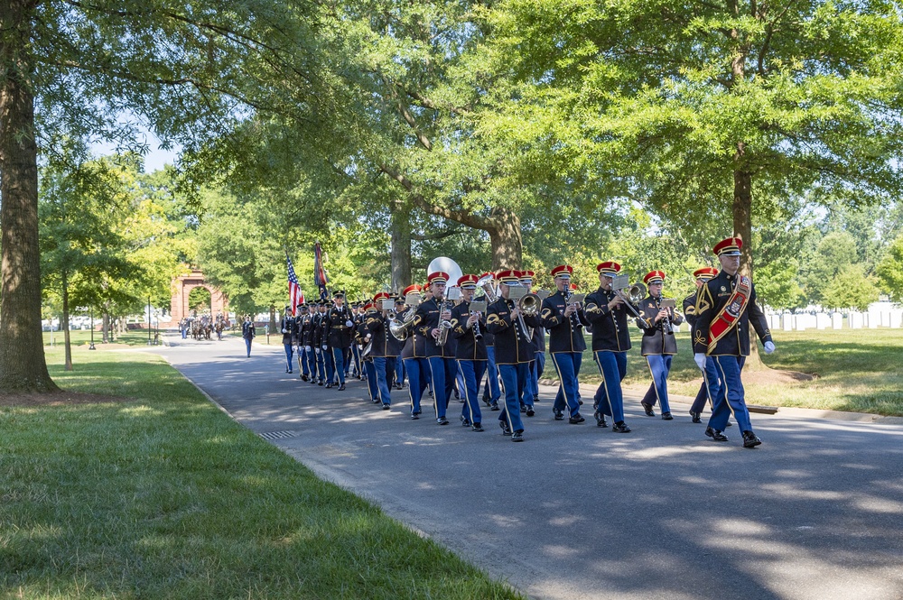 Military Funeral Honors with Funeral Escort Are Conducted For U.S. Army Private 1st Class John Taylor, Korean War Repatriation