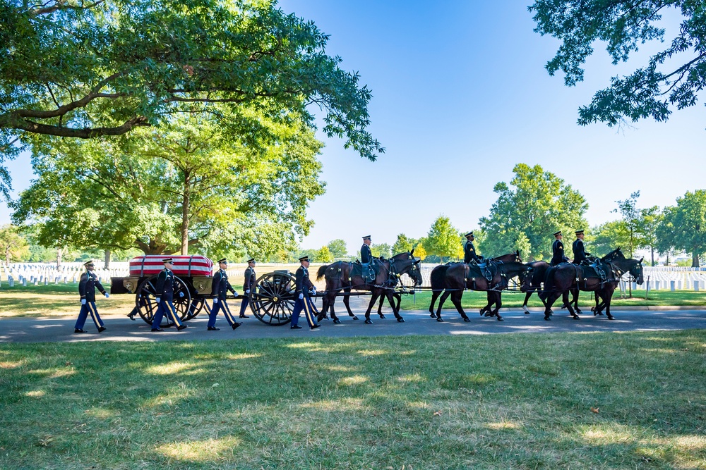 Military Funeral Honors with Funeral Escort Are Conducted For U.S. Army Private 1st Class John Taylor, Korean War Repatriation