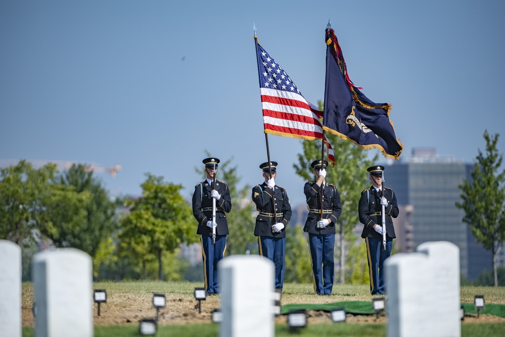 Military Funeral Honors with Funeral Escort Are Conducted For U.S. Army Private 1st Class John Taylor, Korean War Repatriation