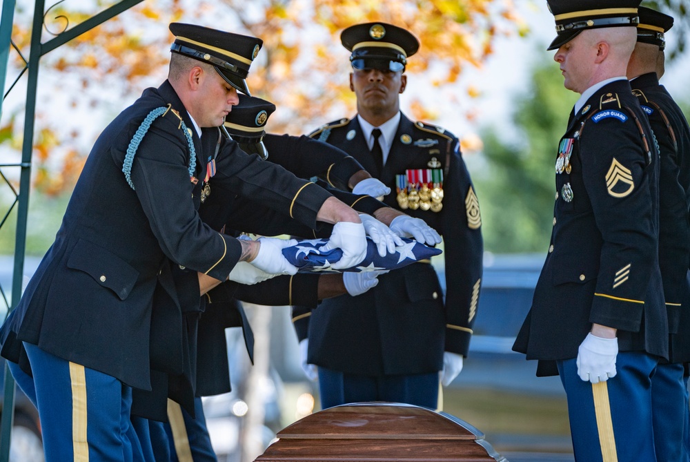 Military Funeral Honors with Funeral Escort Are Conducted For U.S. Army Private 1st Class John Taylor, Korean War Repatriation