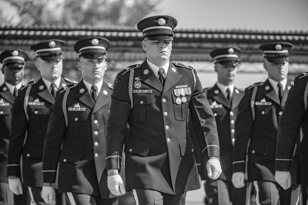 Military Funeral Honors with Funeral Escort Are Conducted For U.S. Army Private 1st Class John Taylor, Korean War Repatriation