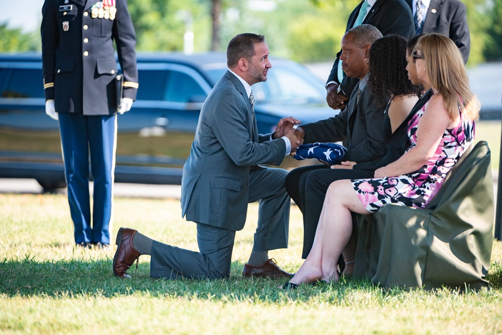 Military Funeral Honors with Funeral Escort Are Conducted For U.S. Army Private 1st Class John Taylor, Korean War Repatriation