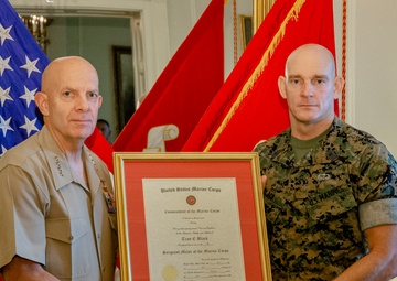 Sgt Maj Black's Pinning Ceremony