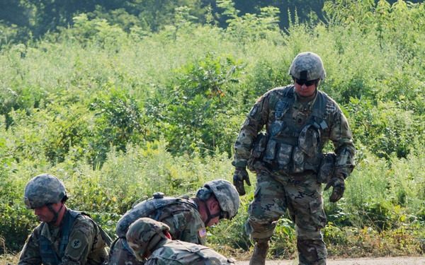 Soldiers break down Fuel System Supply Point during QLLEX-E