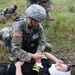 Combat medic at work