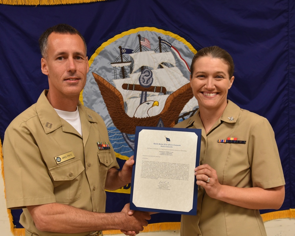 Flag Letter of Commendation Presentation U.S. Fleet Forces Band