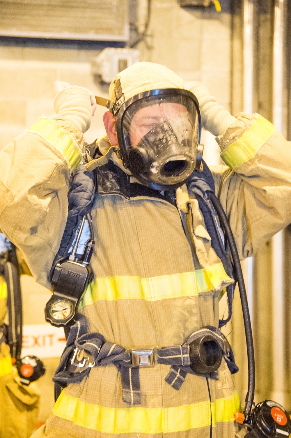 Officer Development School (ODS) class 19-050 here at Officer Training Command, Newport, Rhode Island, conduct shipboard firefighting training July 30, 2019.