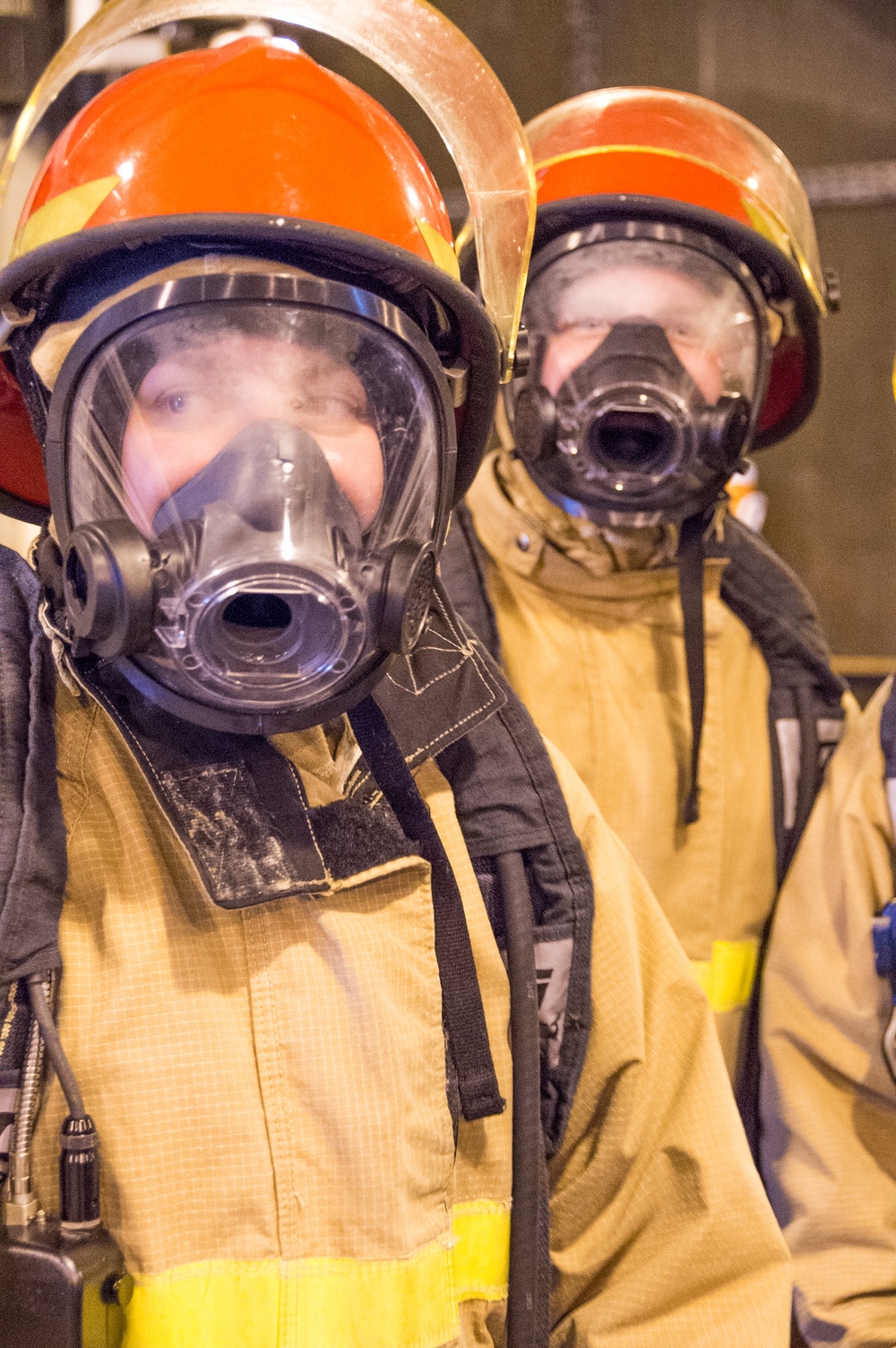 Officer Development School (ODS) class 19-050 here at Officer Training Command, Newport, Rhode Island, conduct shipboard firefighting training July 30, 2019.