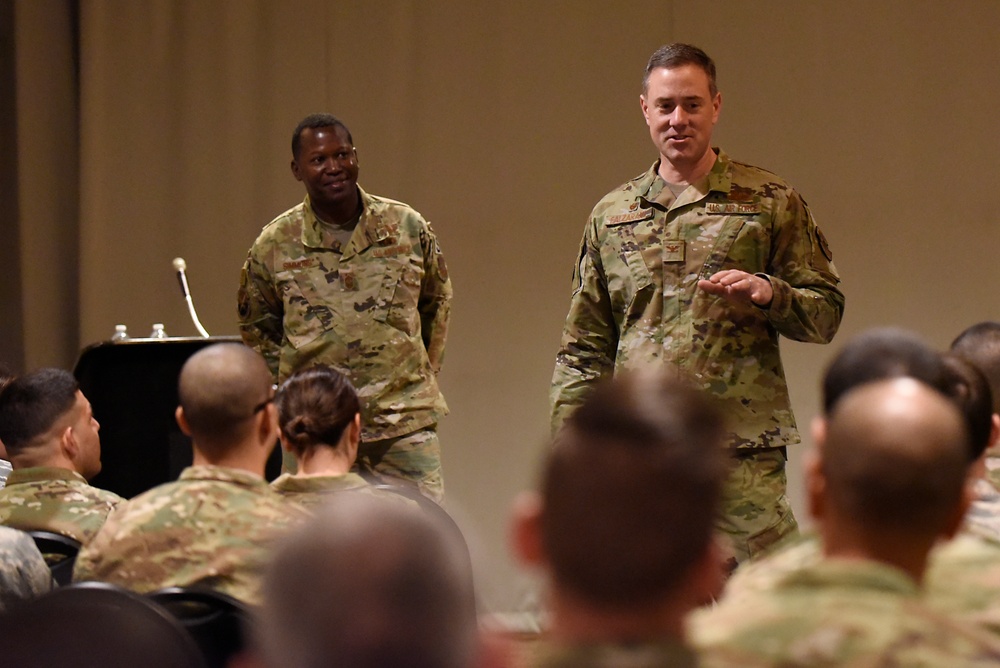 21st SW leaders speak to Thule AB Airmen