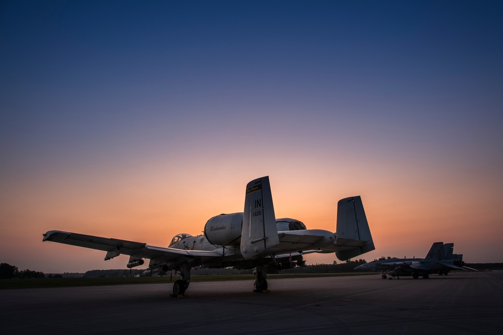 Alpena CRTC flight line at Northern Strike 19