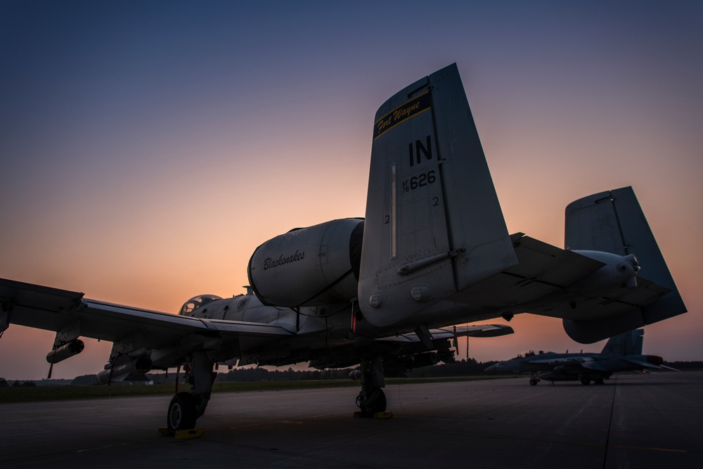 Alpena CRTC flight line at Northern Strike 19