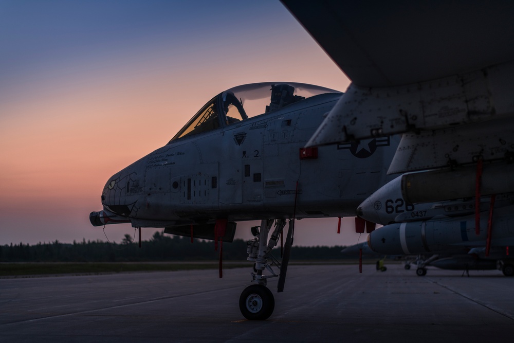 Alpena CRTC flight line during Northern Strike 19