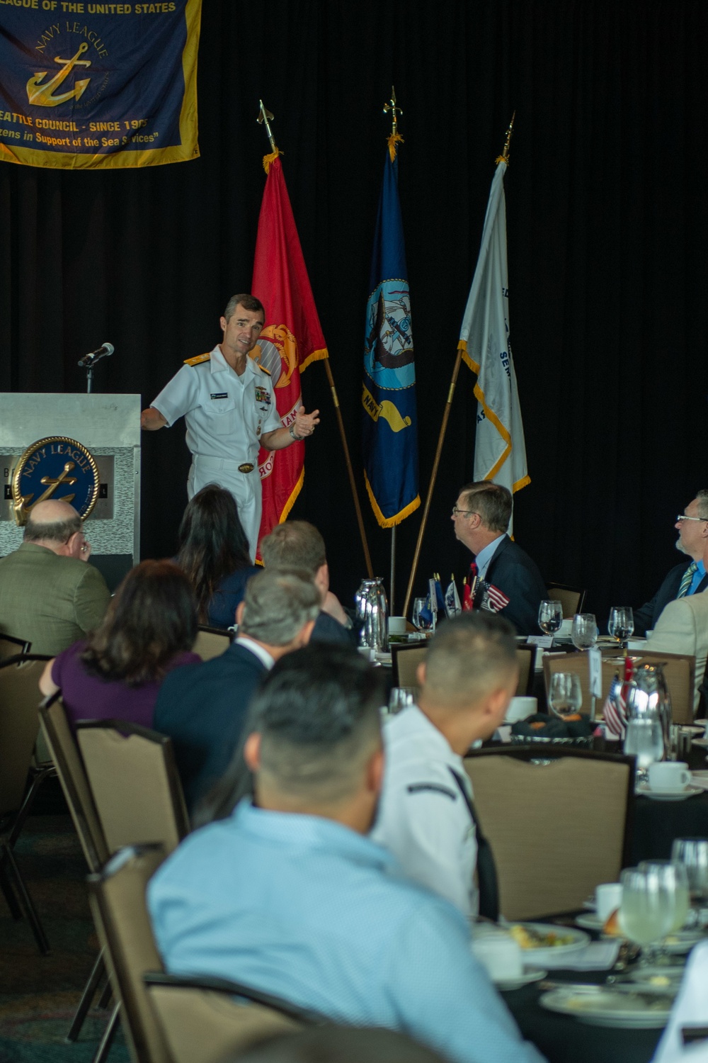 Seattle Navy League Recognizes Service Members During Sea Services Luncheon