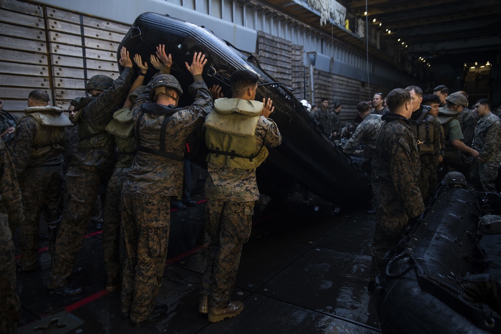 31st MEU Marines execute combat launch and recovery rehearsals during Talisman Sabre 2019