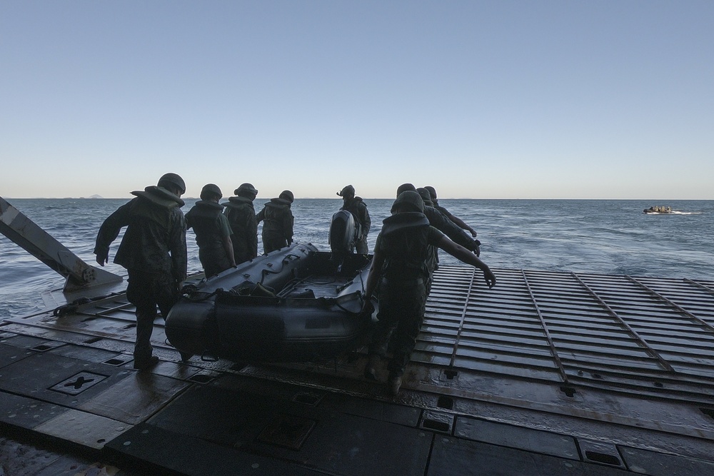 31st MEU Marines execute combat launch and recovery rehearsals during Talisman Sabre 2019