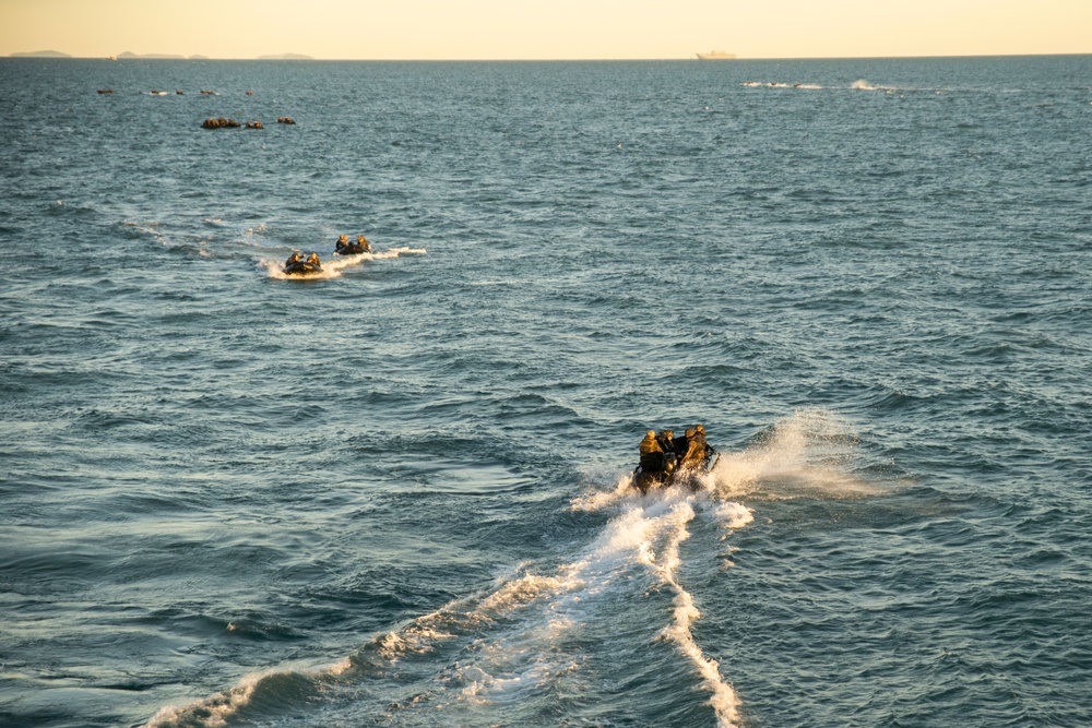 31st MEU Marines execute combat launch and recovery rehearsals during Talisman Sabre 2019