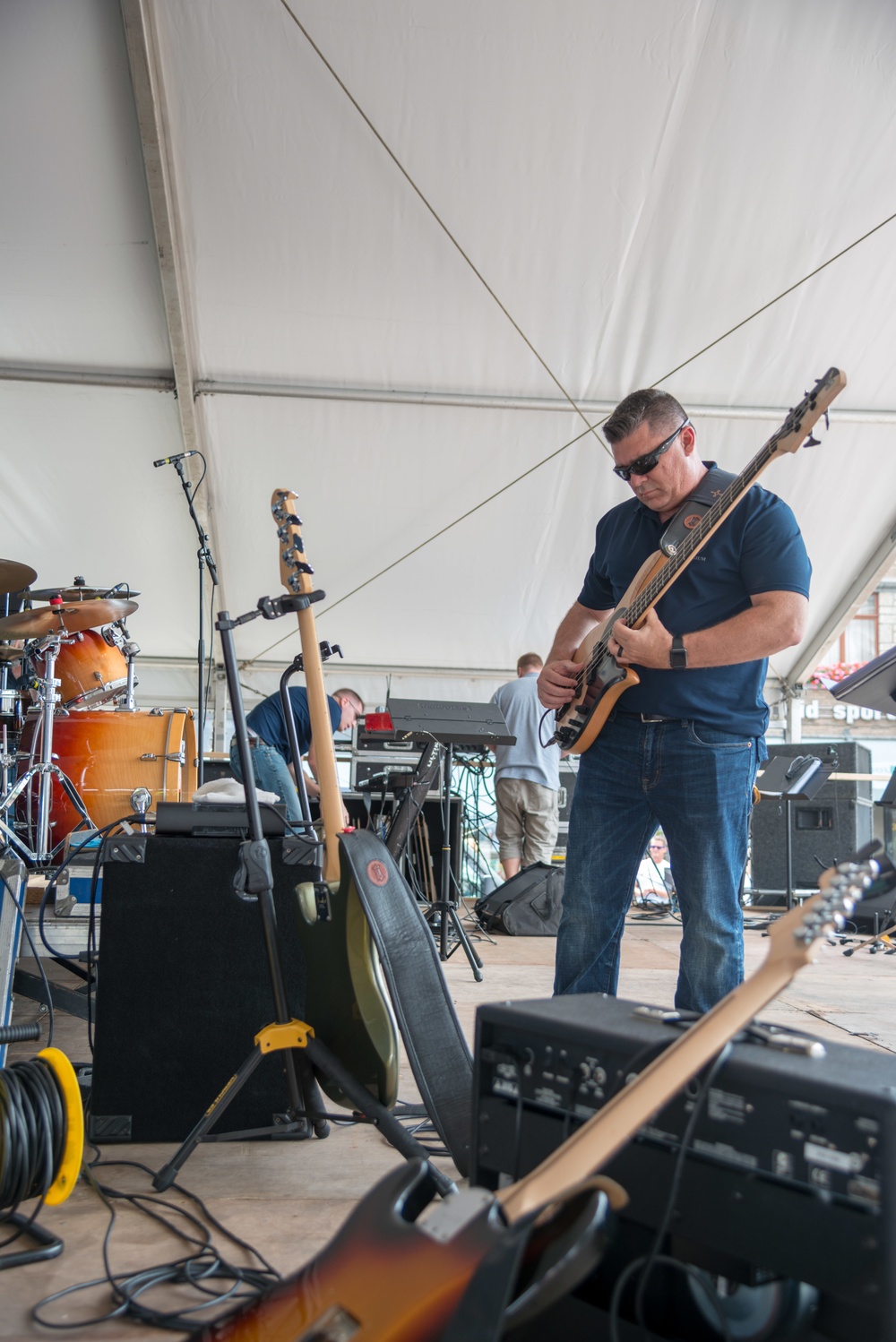 U.S. Military Musicians play for Belgium National Day in Malmedy