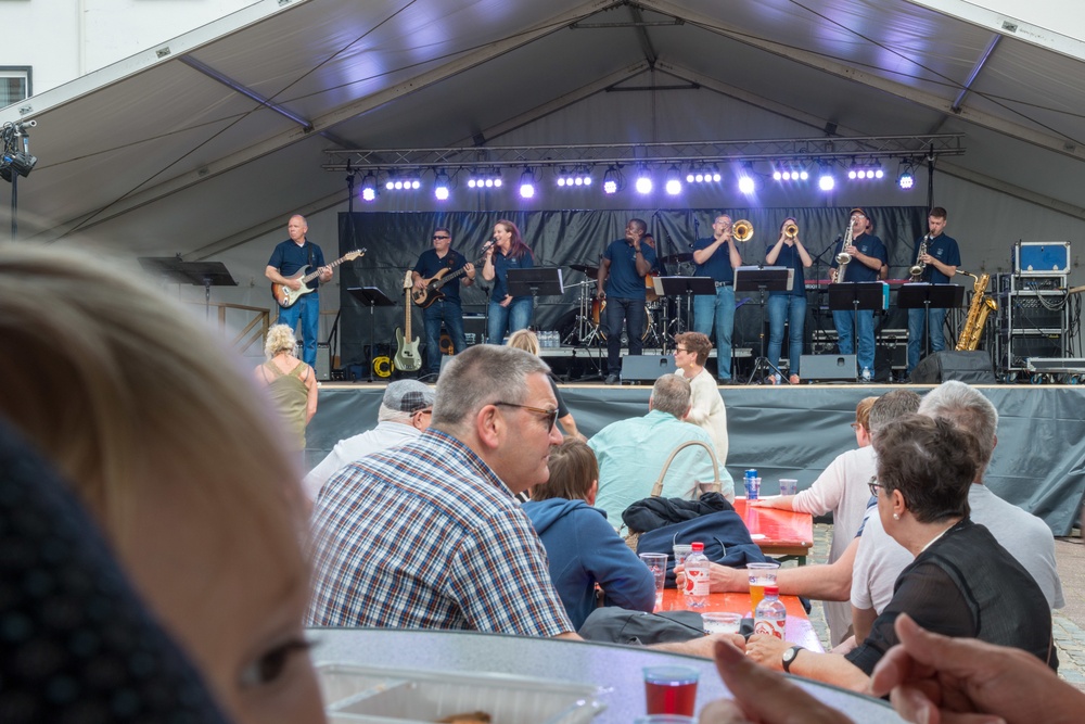 U.S. Military Musicians play for Belgium National Day in Malmedy