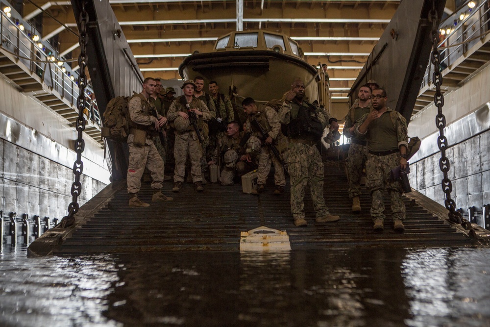 Moving Marines by Sea and Air aboard the USS Harpers Ferry