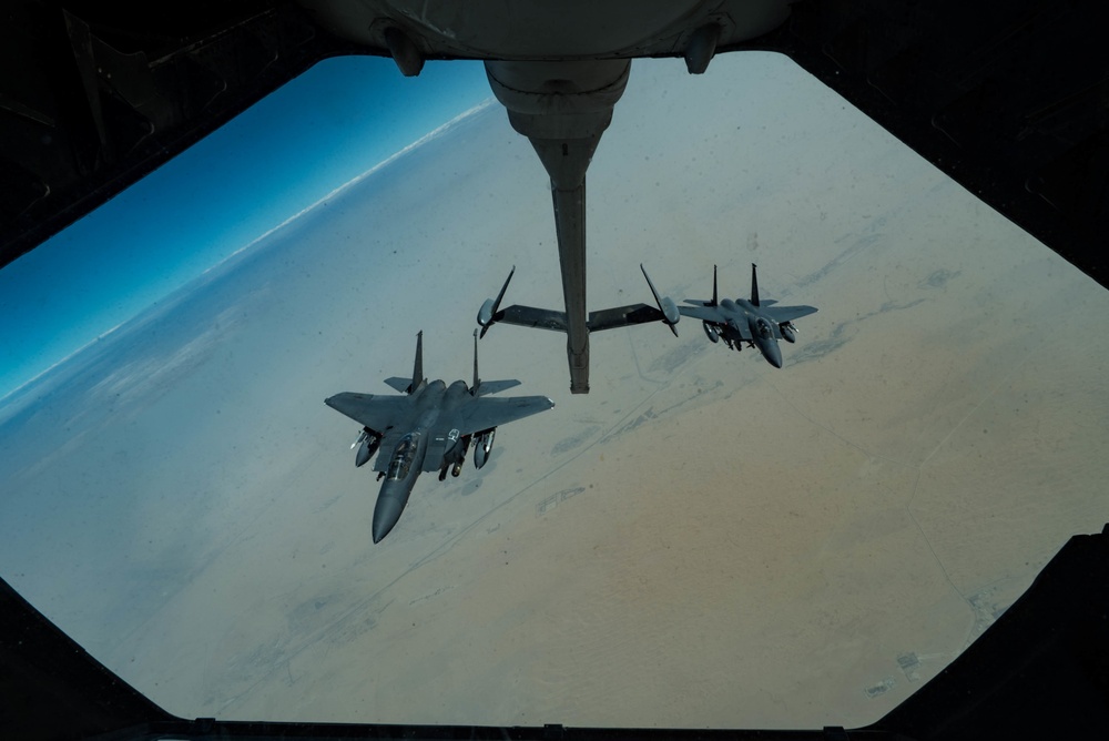 380th AEW fighters support combat air patrol missions in Arabian Gulf