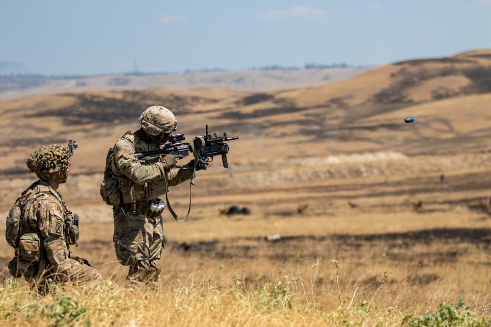 2CR conducts live and artillery-fire exercises during AgS19