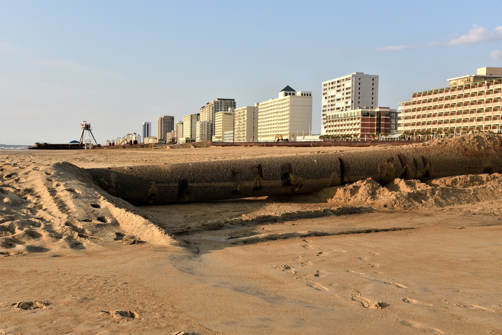 Virginia Beach oceanfront renourishment continues with help from city, Norfolk District