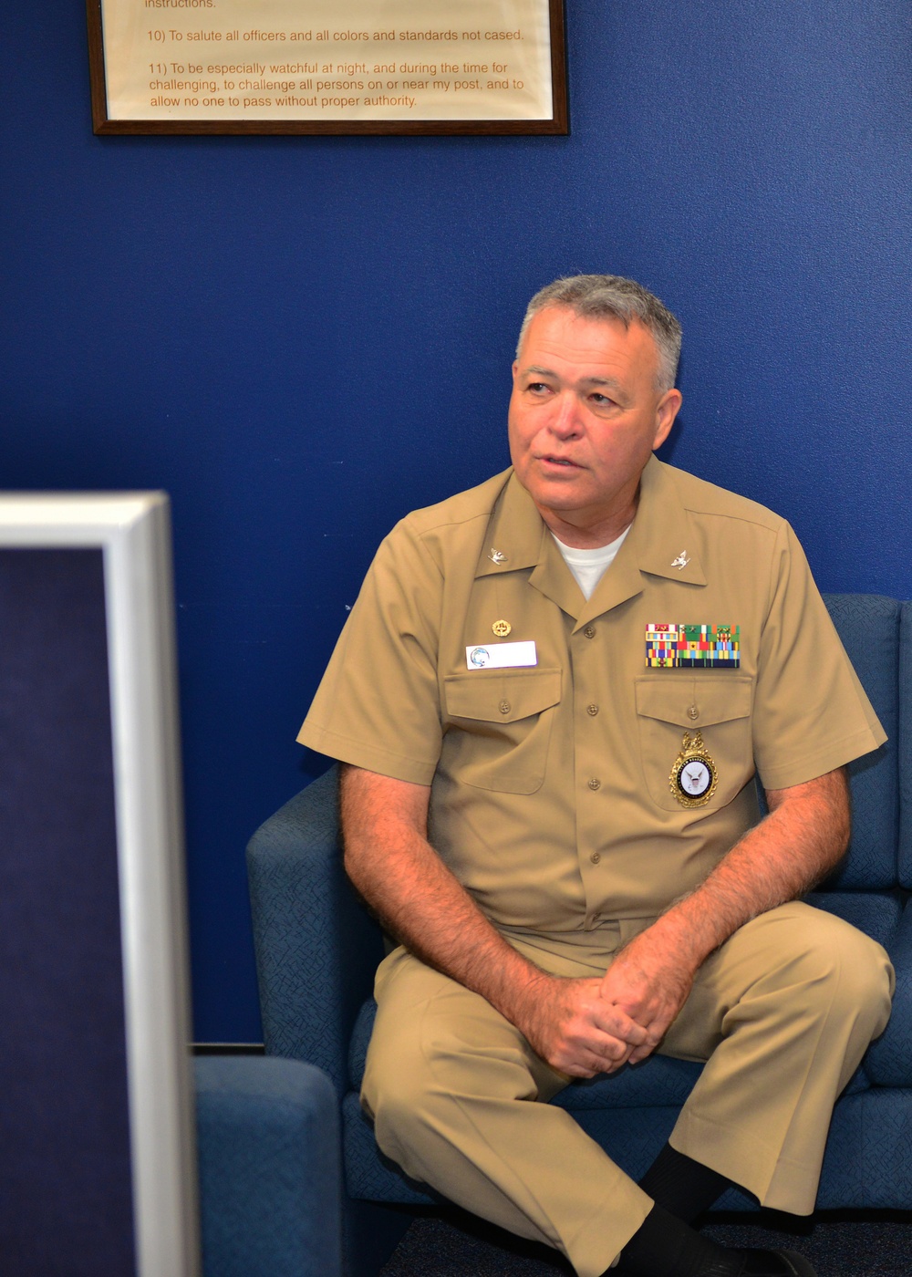 Commodore O'Loughlin Visits NRS Clairemont Mesa