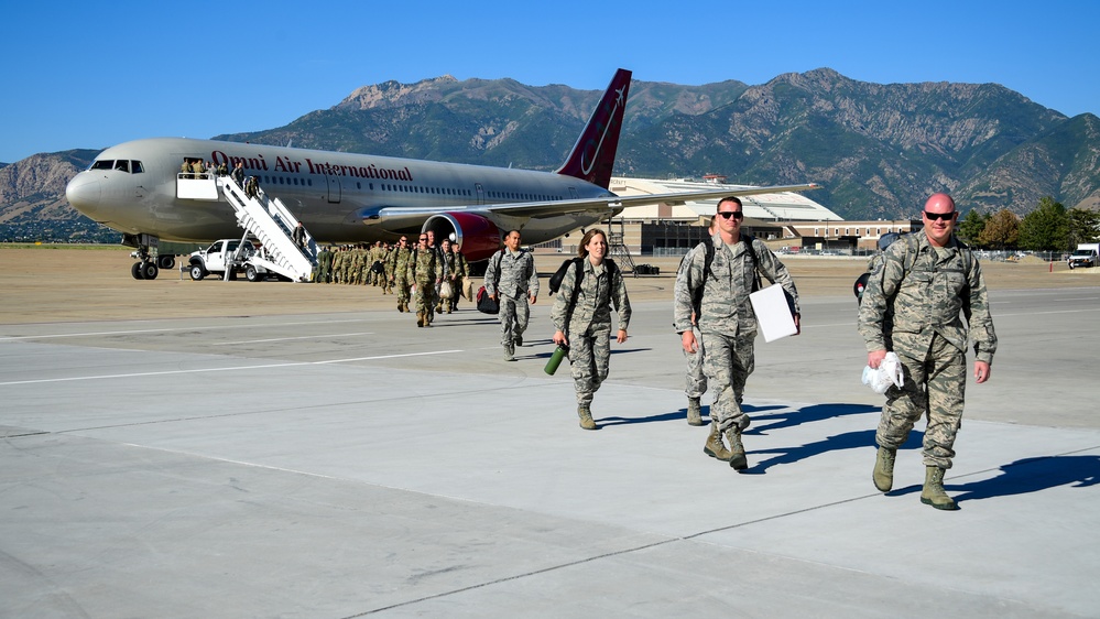 HIll Airmen return from deployments