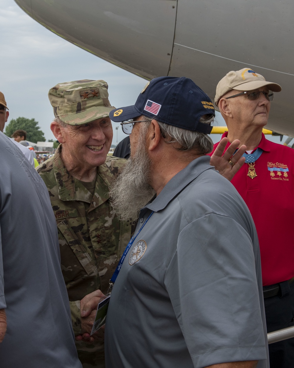 Service members provide support at EAA AirVenture
