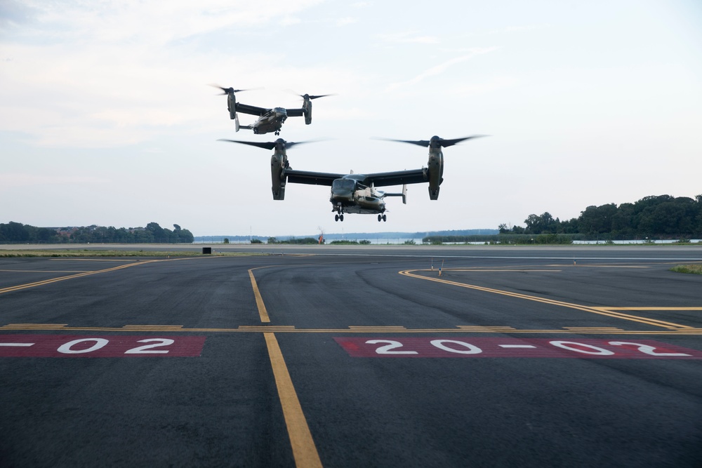 Nationals Game V22 Fly Over