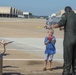 Pilot, family celebrate &quot;fini&quot; flight