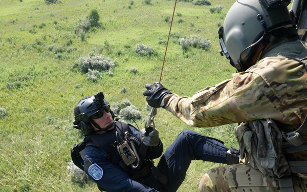 Indiana National Guard and South Bend Fire Department team up for helicopter search and rescue team