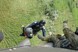 Indiana National Guard and South Bend Fire Department team up for helicopter search and rescue team [Image 8 of 9]