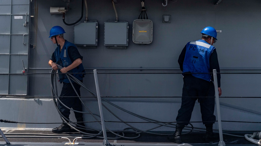 USS Tornado Departure