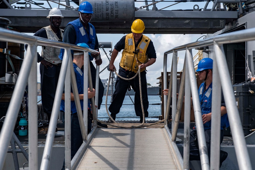 USS Tornado Departure
