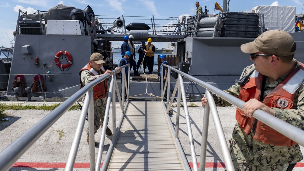 USS Tornado Departure