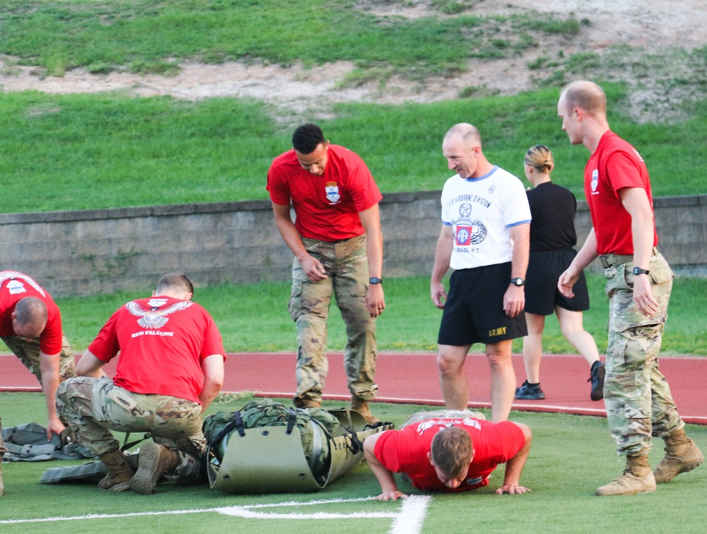 Red Falcons Conduct Physical Readiness Challenge