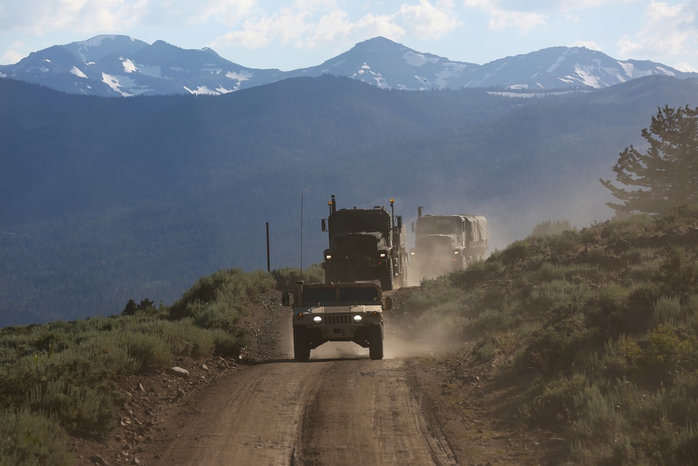 Delivering MRE’s during Mountain Exercise (MTX) 4-19