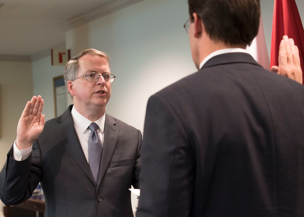 Secretary of Defense Esper Swears in Deputy Secretary of Defense Norquist