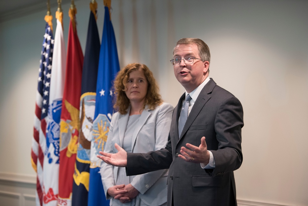Secretary of Defense Esper Swears in Deputy Secretary of Defense Norquist