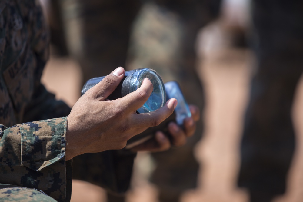 MRF-D Marines conduct EOD demolition range