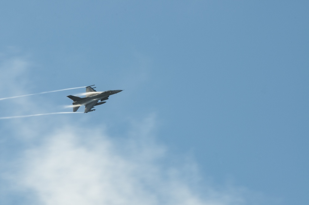 F-16s at Grayling Air to Ground Range during Northern Strike 19