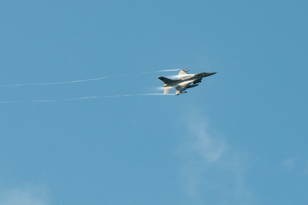 F-16s at Grayling Air to Ground Range during Northern Strike 19