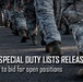 Air Force releases Officer Instructor and Recruiting Special Duty candidate lists