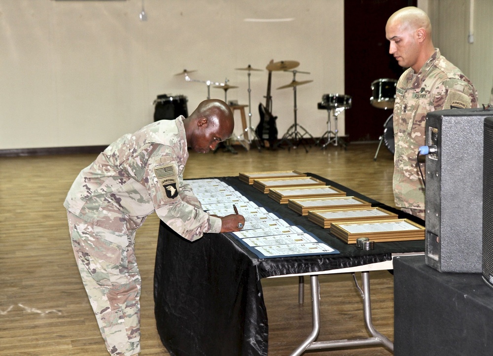 426 BSB celebrates 101st Birthday with NCO Induction Ceremony