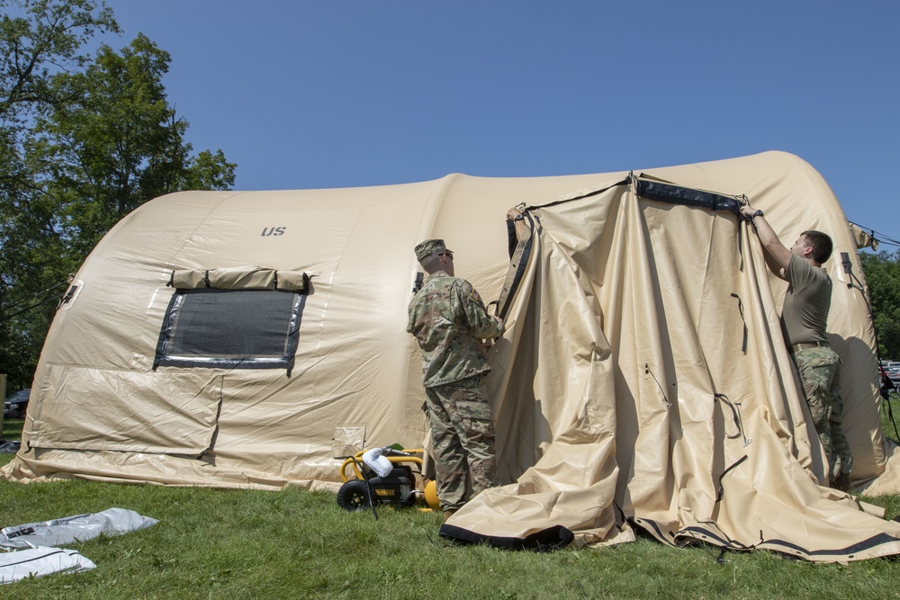 inflatable airbeam tent military
