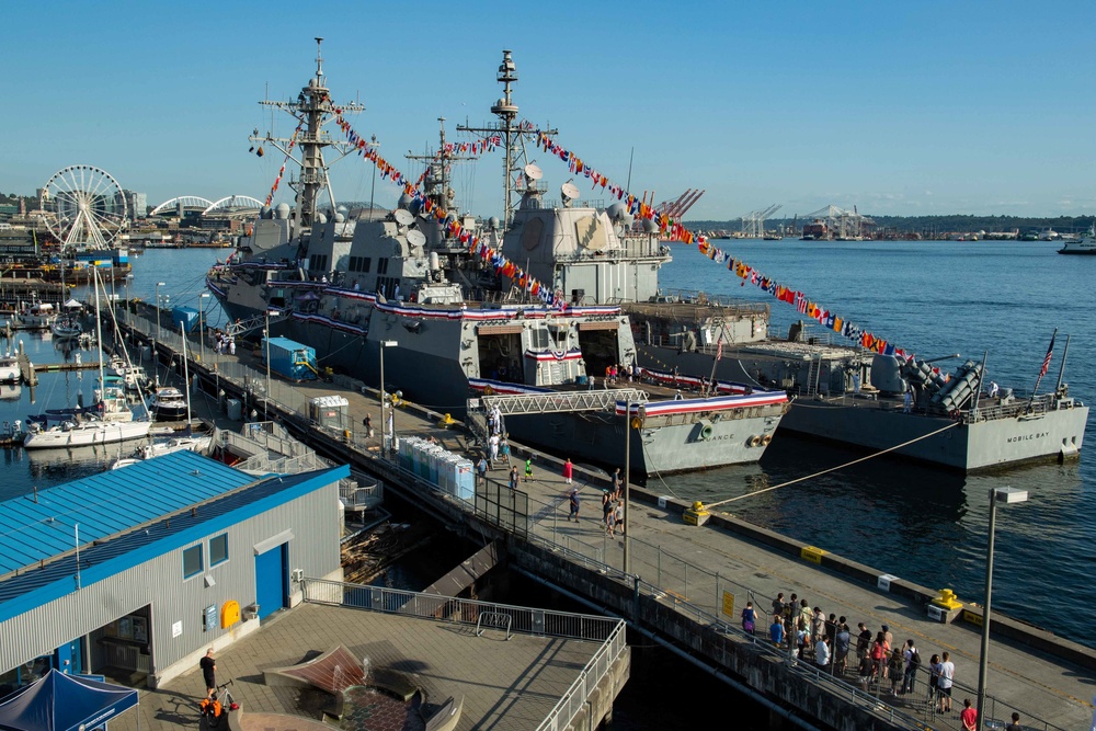 Mayor Durkan recognizes Sea Services During Seattle Fleet Week