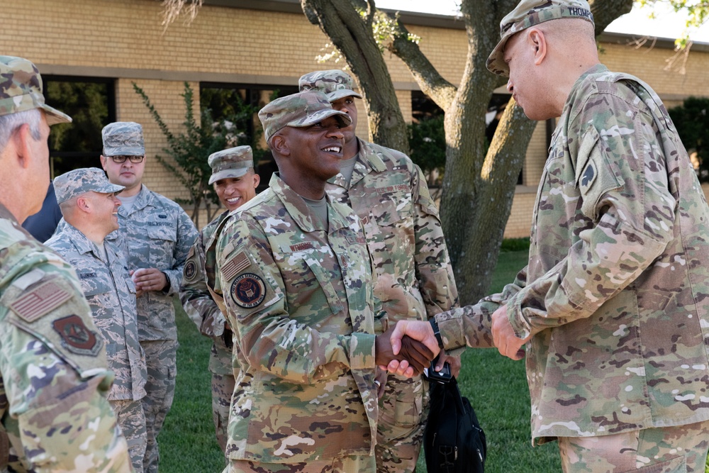 Chief Master Sgt. of the Air Force Kaleth O. Wright visits the 137th Special Operations Wing